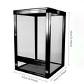 Aluminium Terrarium 43x43x66cm – Netzgehege für Chamäleons & Reptilien