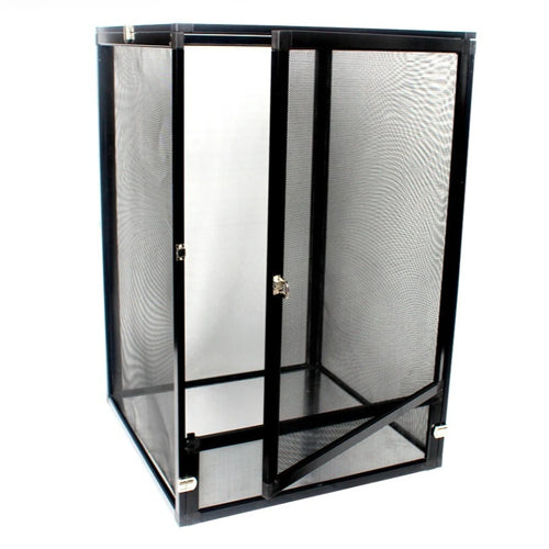 Aluminium Terrarium 43x43x66cm – Netzgehege für Chamäleons & Reptilien